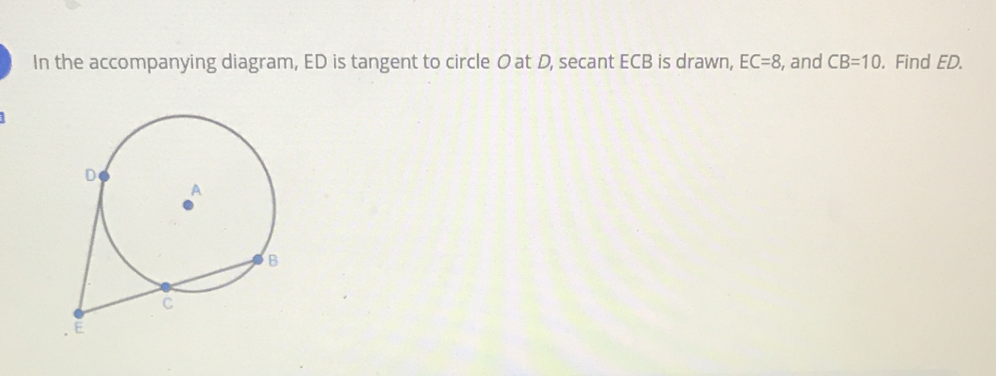 Chords and Perpendicular bisectorsCan someone