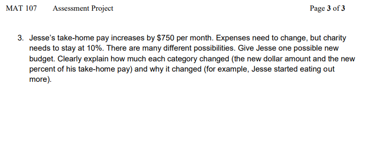 \f2. Complete the circle graph below. Decide