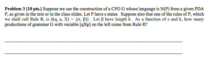 Need help with the theory of computation problem