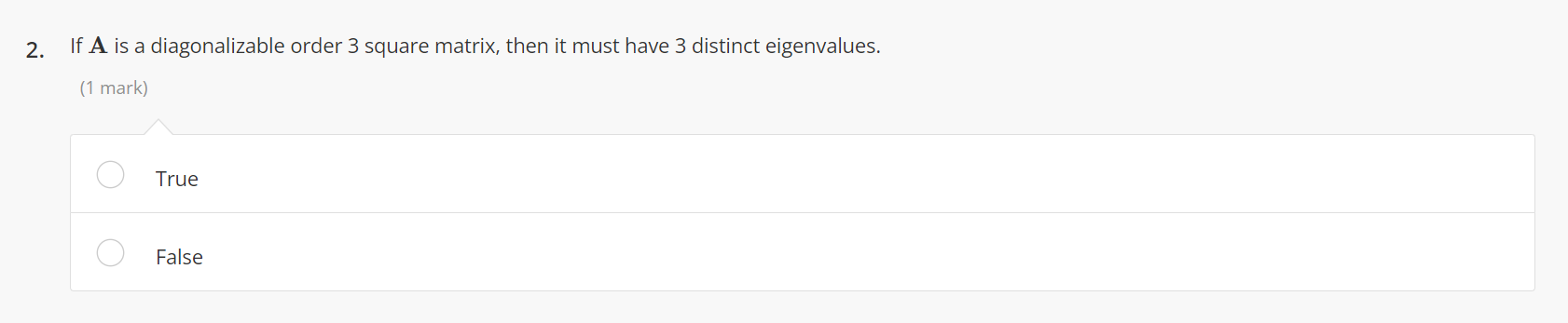 Suppose A has characteristic polynomial det(a:I i