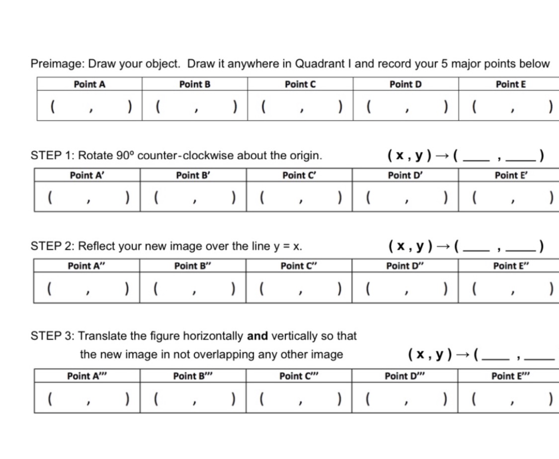 transform an image using a composition of rigid transformations.Choose an object you