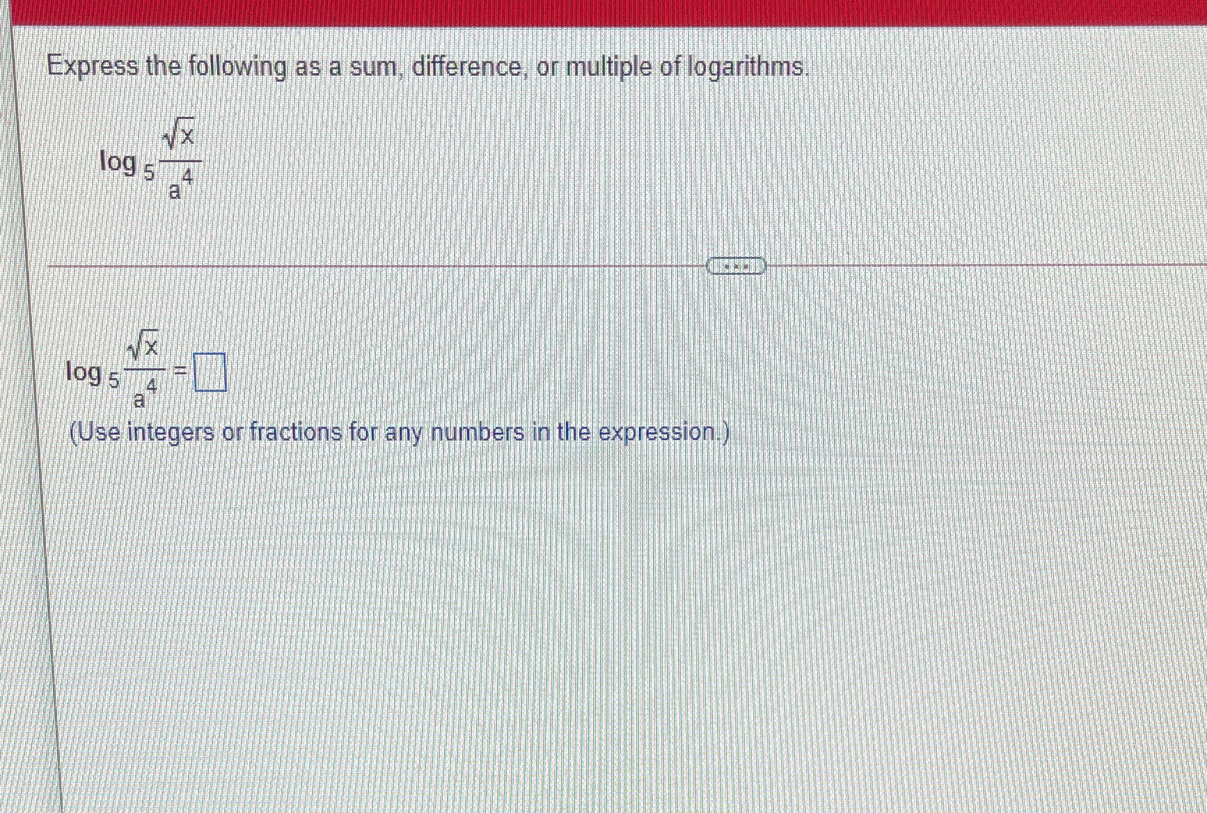 Express the following as a sum, difference, or