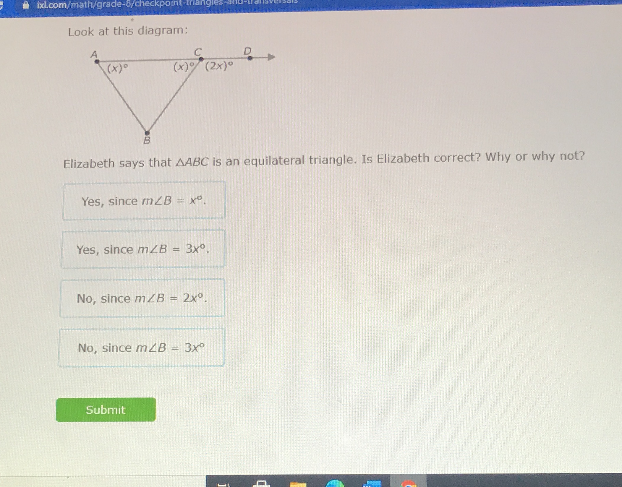ixl.com/math/grade-8/checkpoint-triangles Look at