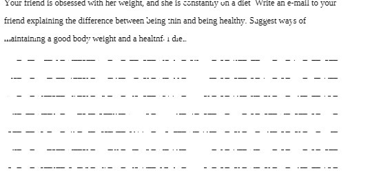 Your friend is obsessed with her weight, and she