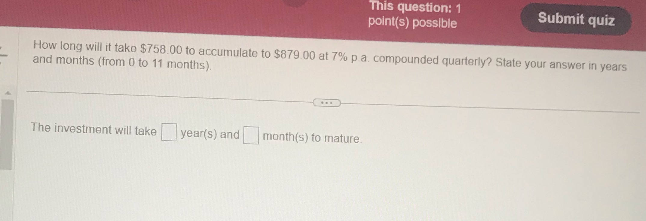 This question: 1 point(s) possible Submit quiz