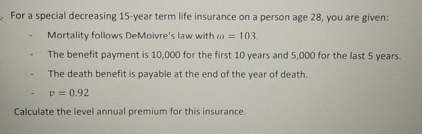 Plzz solve..... For a special decreasing 15-year