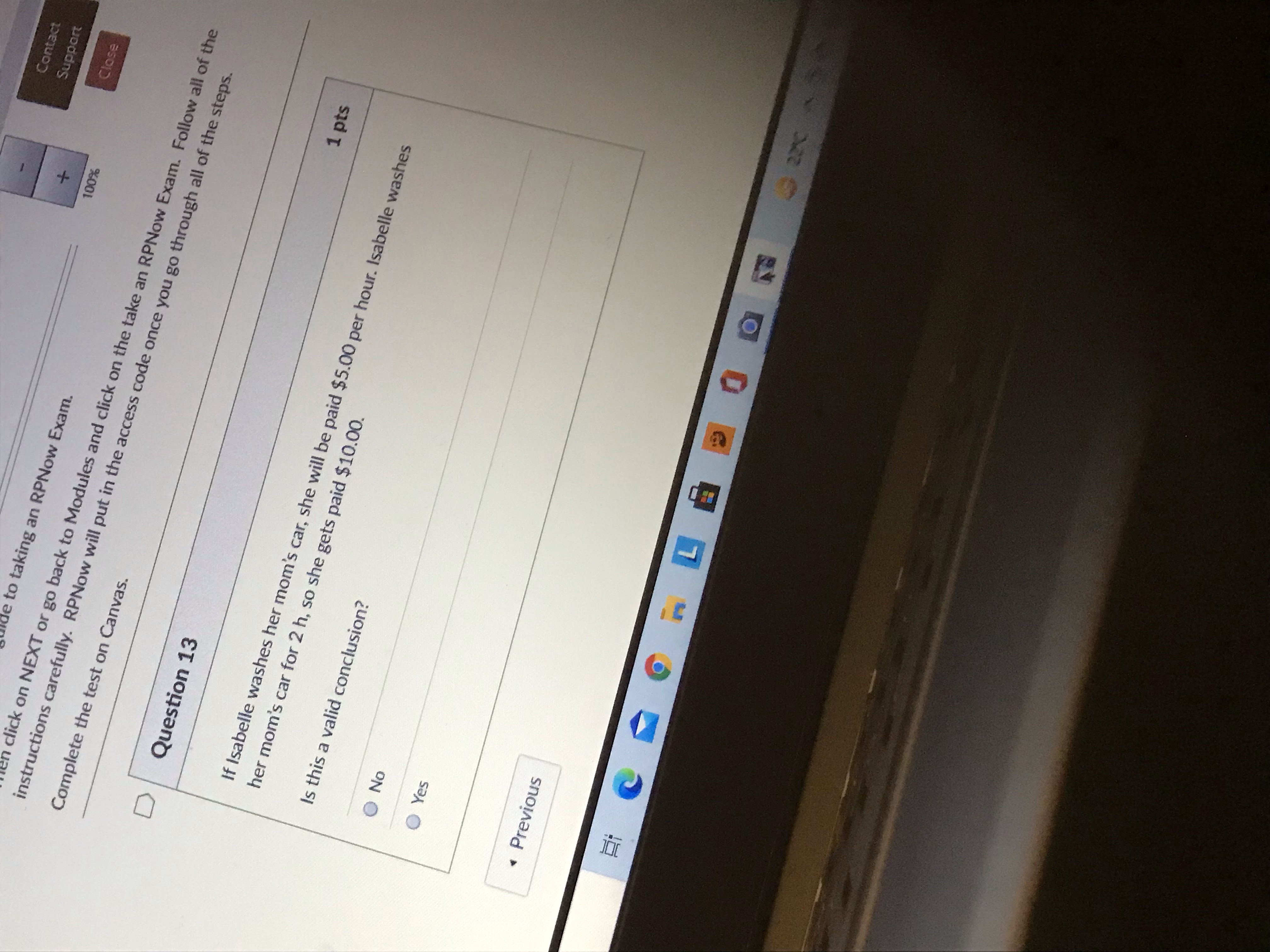 Contact Support Close 100% de to taking an RPNow