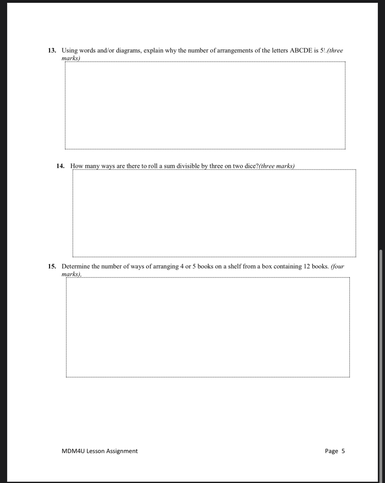 In this assignment you are going to focus on: