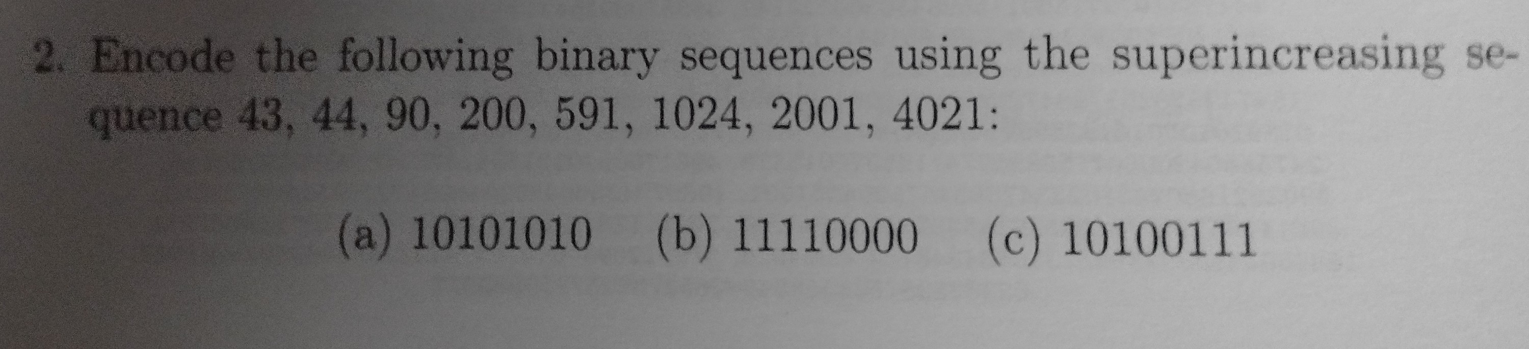 I need help with this problem in Cryptology
