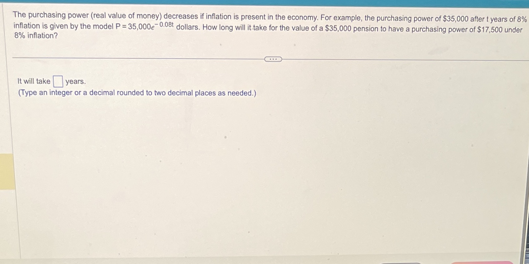 The purchasing power (real value of money)