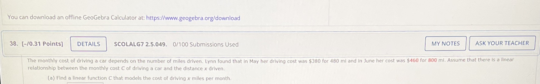 You can download an offline GeoGebra Calculator