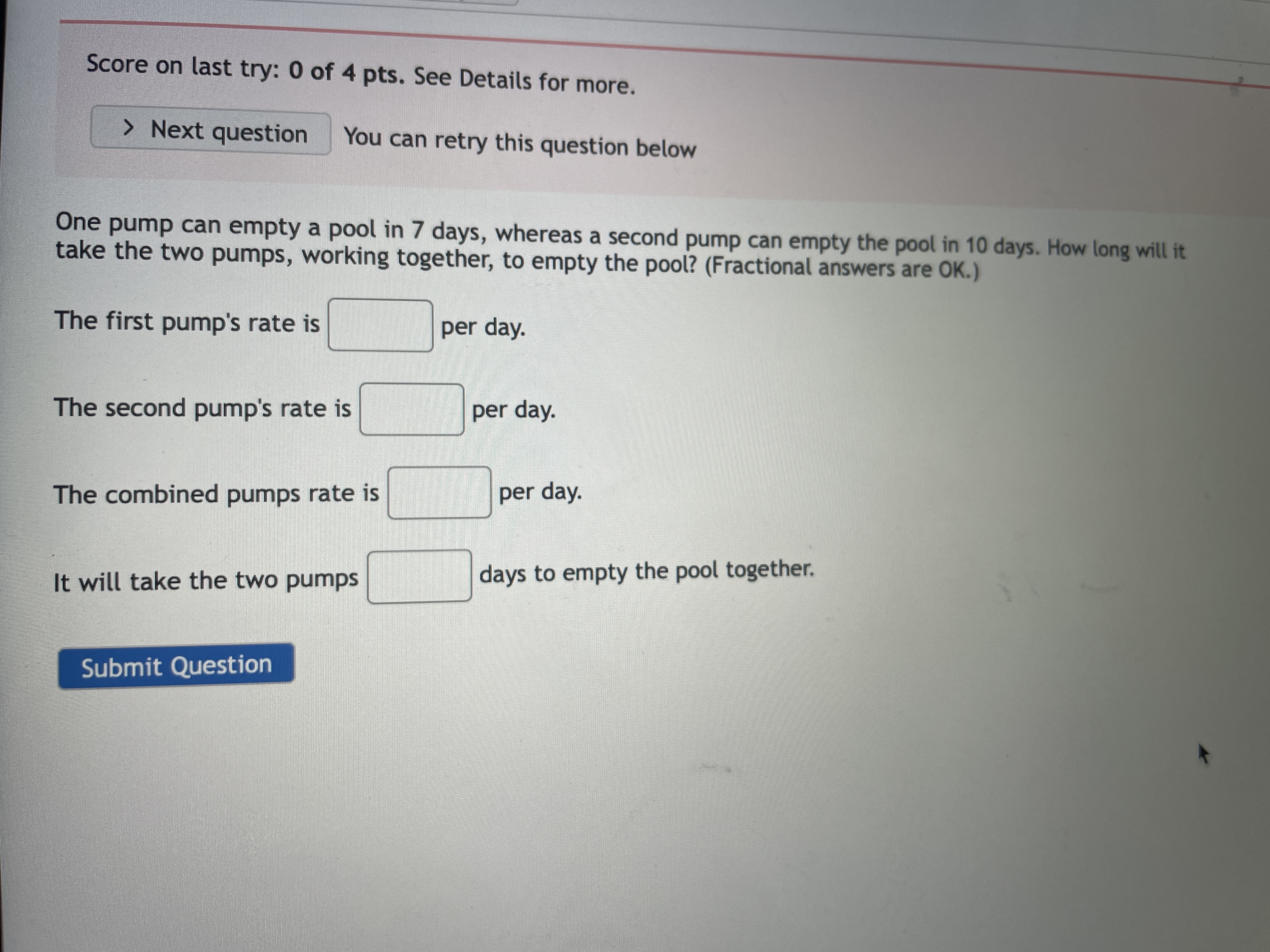 Score on last try: 0 of 4 pts. See Details for