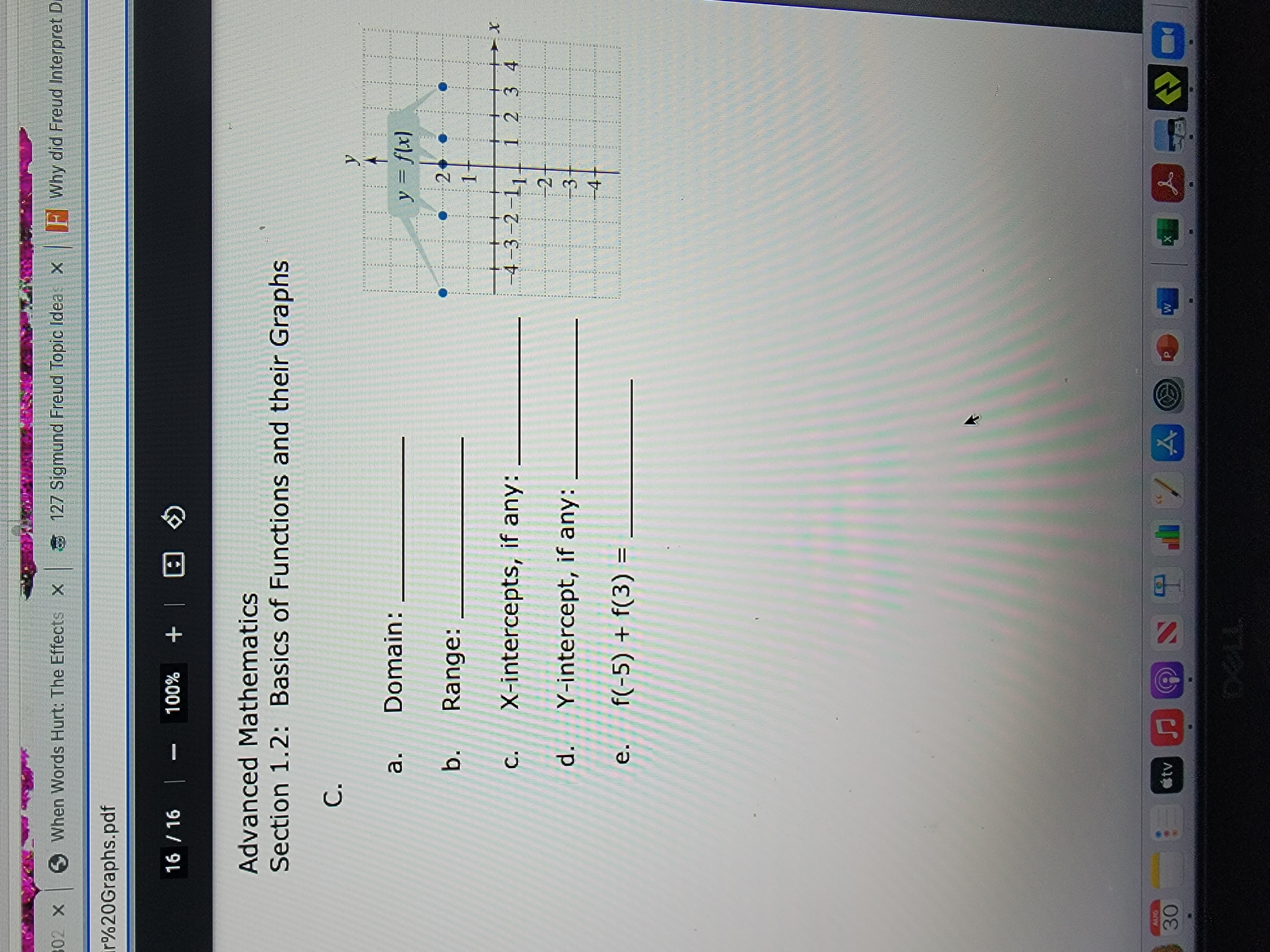 11 / 16 100% + 1. Determine whether each relation