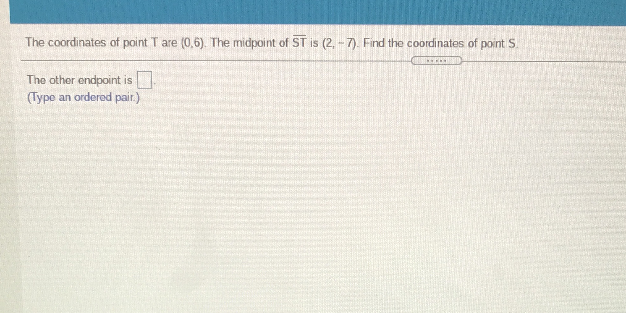 The coordinates of point T are (0,6). The