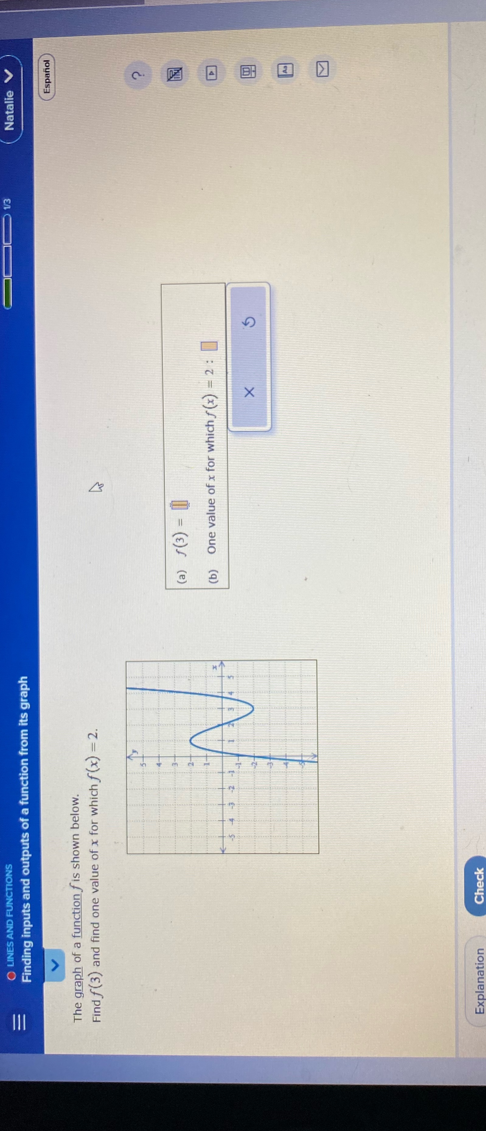 LINES AND FUNCTIONS 20 1/3 Finding inputs and