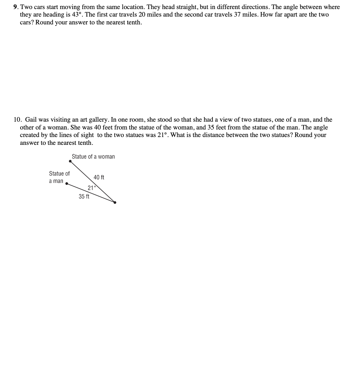 I need help with these 10 questions about law of