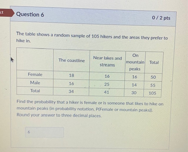 ect Question 3 0 / 1 pts There are 8 m&ms in a