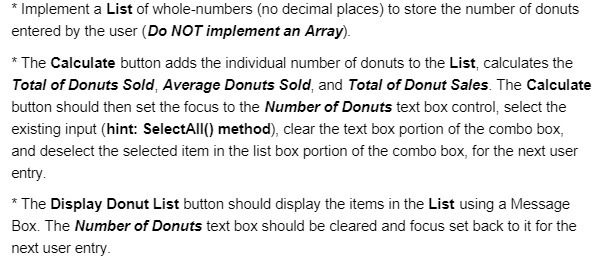 Implement a List of whole-numbers (no decimal