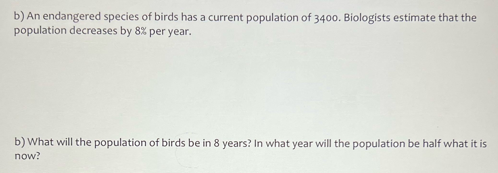 Applications of Exponential Functions b) An