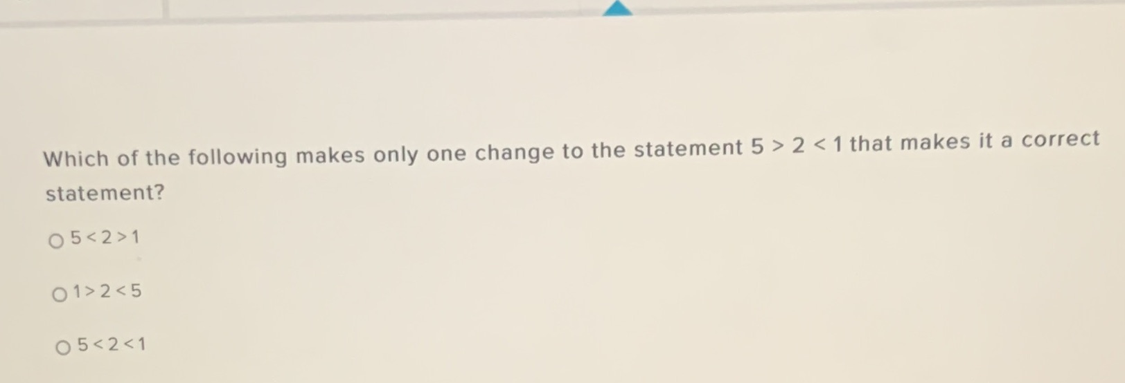 Which of the following makes only one change to