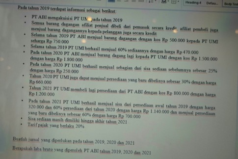 Pada tahun 2019 terdapat informasi sebagal