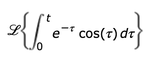 Use Theorem 7.4.2 to evaluate the given Laplace