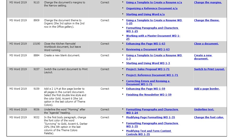 MS Word 2019 9110 Change the document's