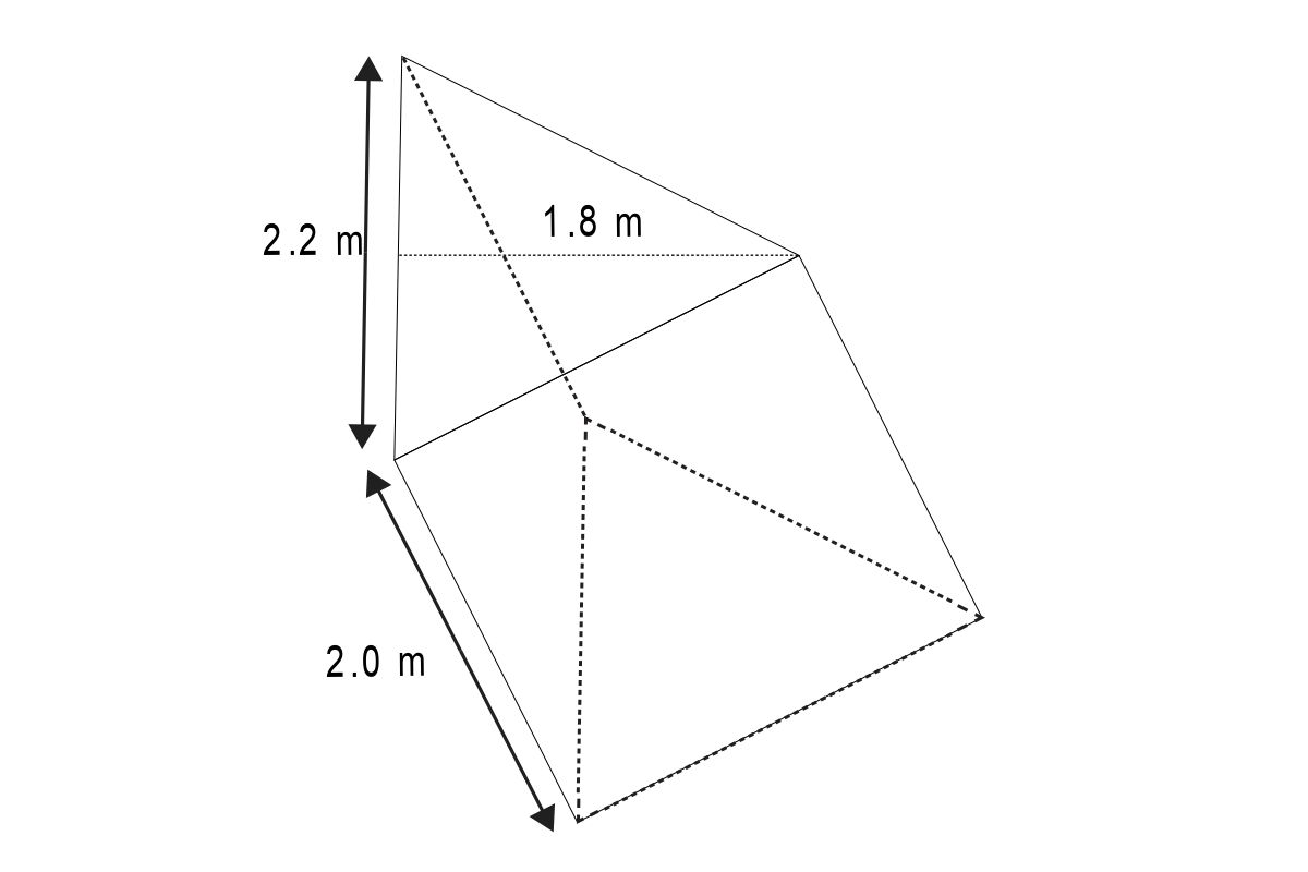 A pond in the backyard is in the shape of a