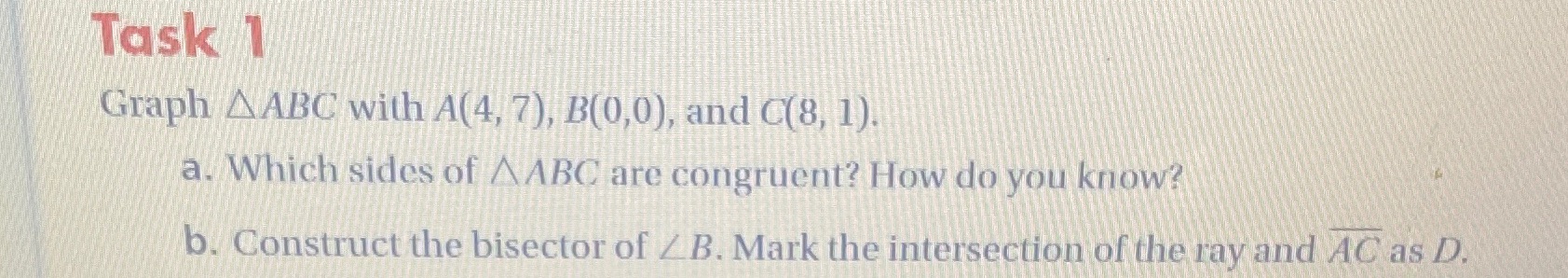 I need help with answer b I'm stuck Task 1 Graph