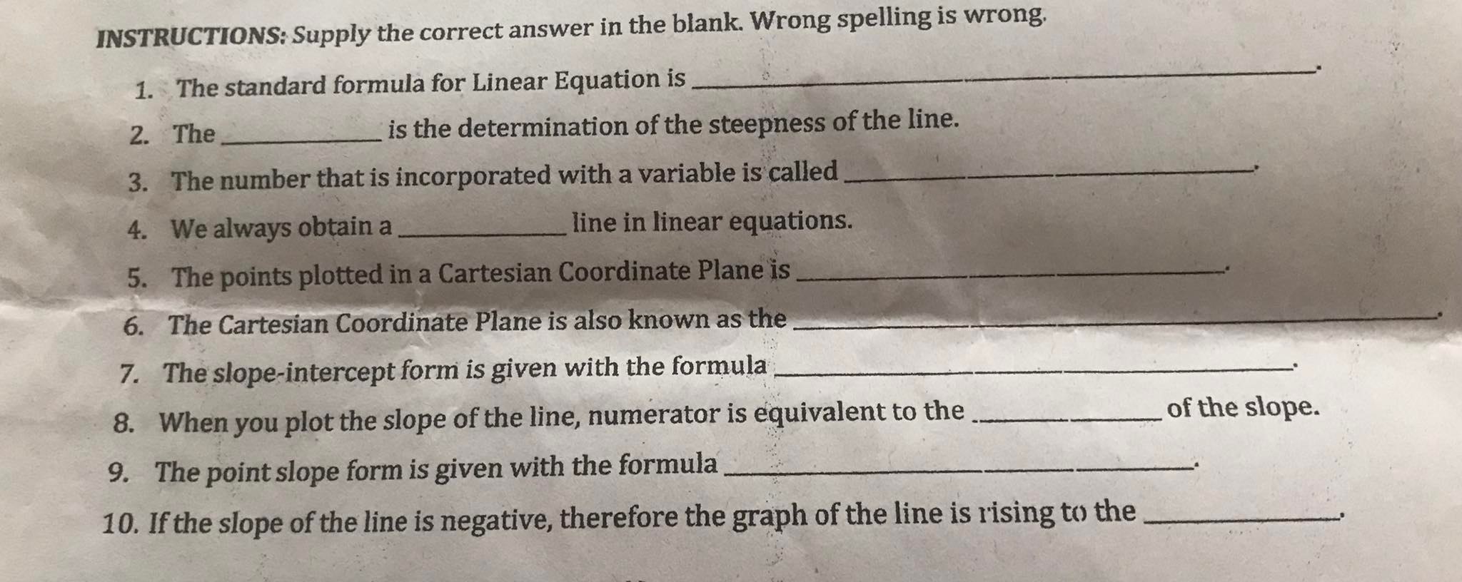 answer this and make sure the answers are correct