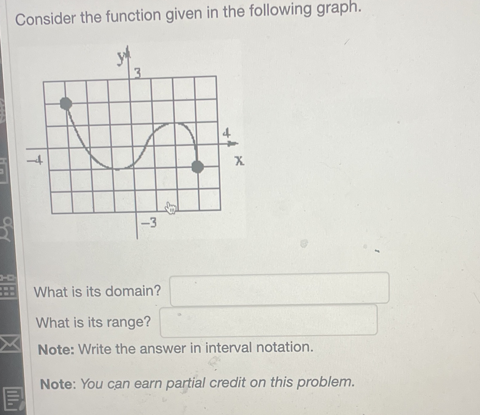 Consider the function given in the following