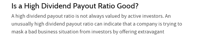 Is a High Dividend Payout Ratio Good? a high