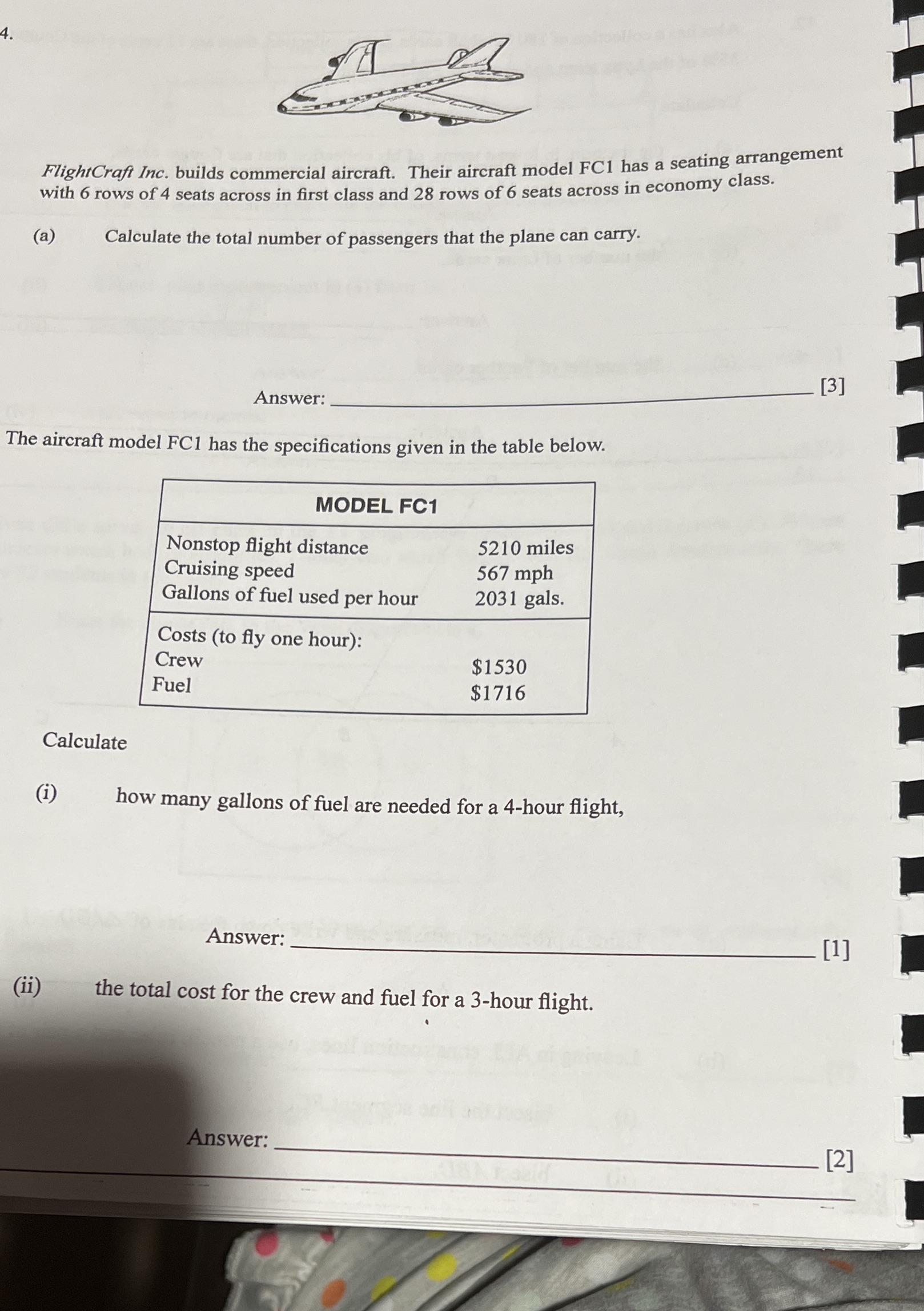 FlightCraft Inc. builds commercial aircraft.