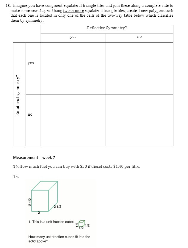 13. Imagine you have congruent equilateral