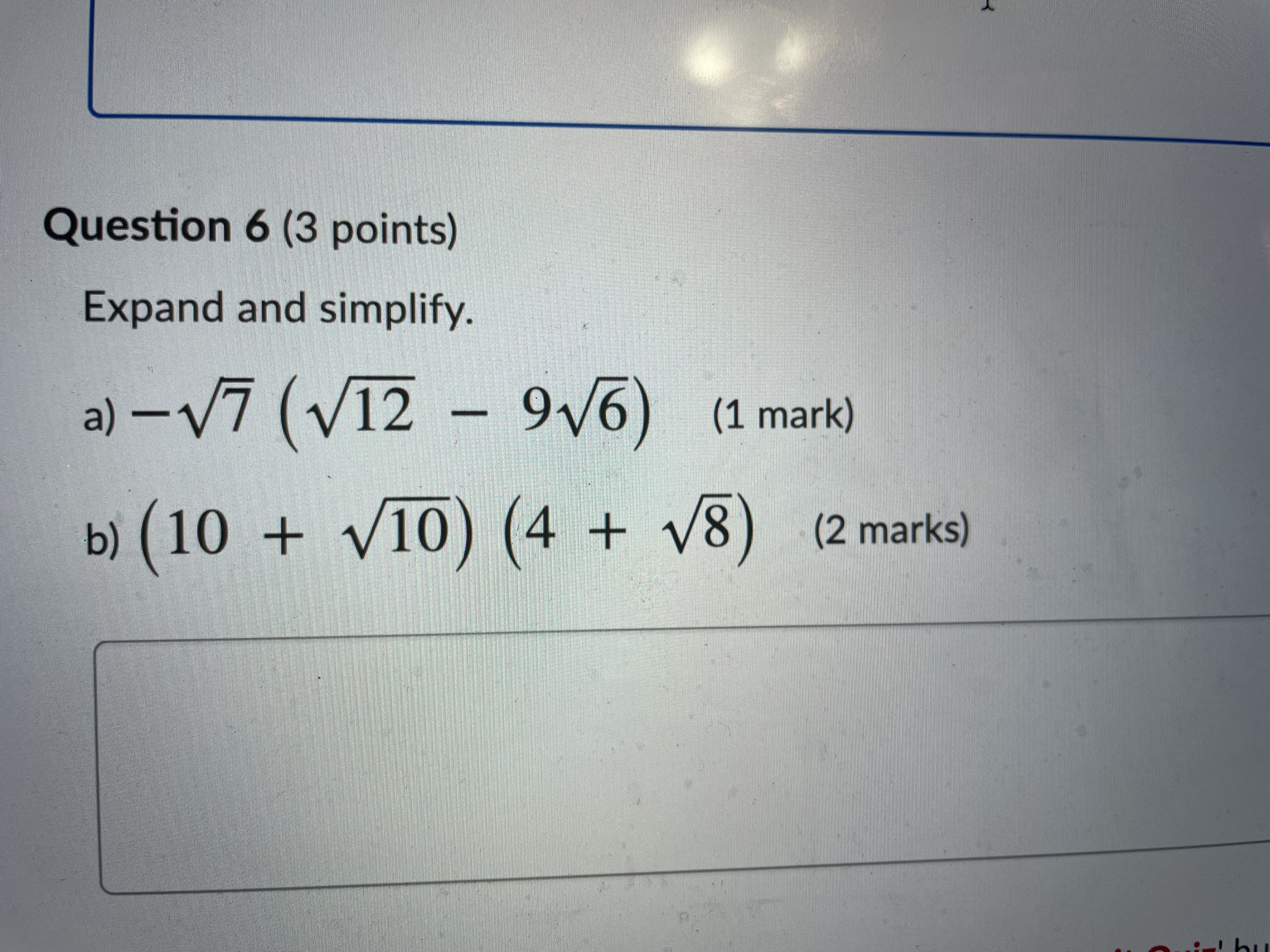 Question 3 (1 point) Write 3 140 as an entire