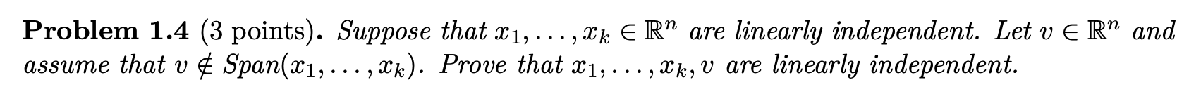 Problem 1.4 (3 points). Suppose that x1, . .., CK