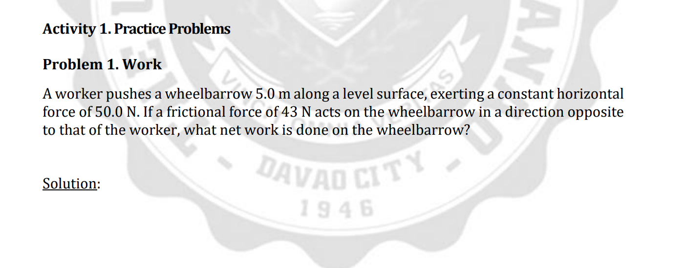 I NEED A COMPLETE SOLUTION OF THIS PROBLEM