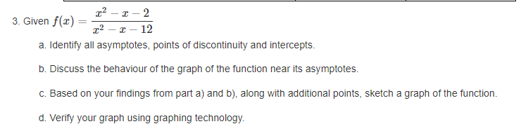 I' - 1 - 2 3. Given f(I) x2 - C - 12 a.