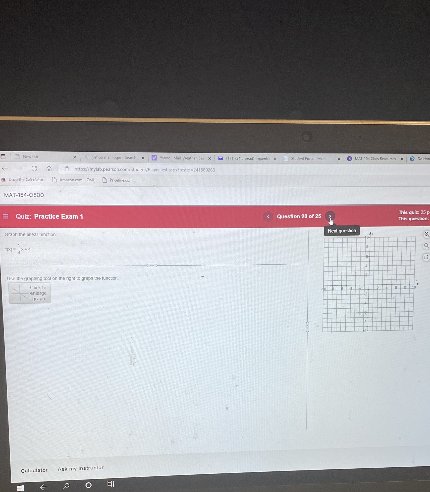 New tab x | Q yahoo mail login - Search * | Yahoo