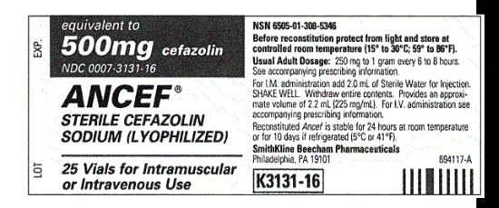 equivalent to NSN 6505-01-308-5346 EXP 500mg