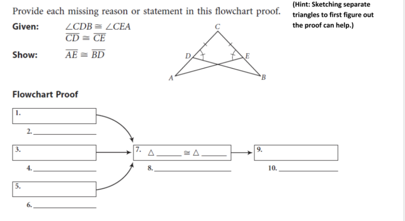 Could you solve this, thank you (Hint: Sketching