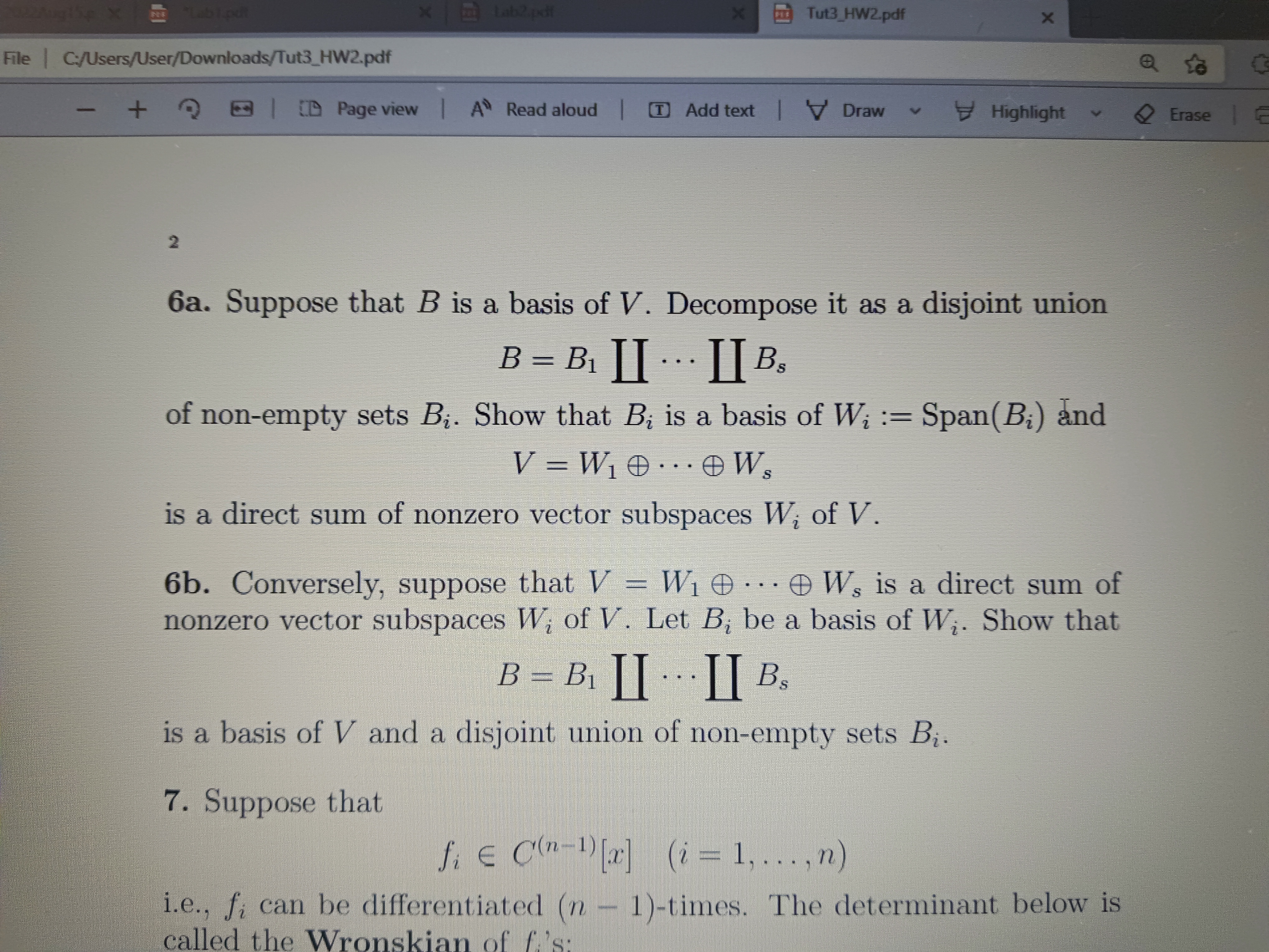 Hello! can you help me to solve question 1a, 1b