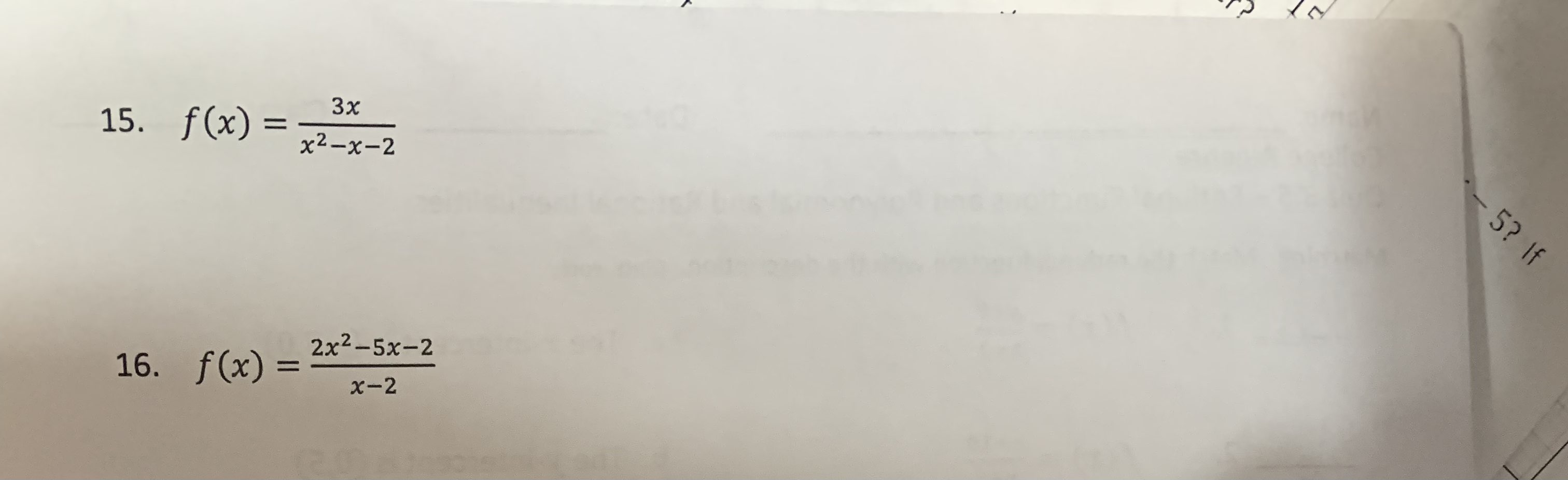 \fAsymptotes. Determine all asymptotes of the