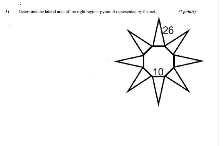 Solve and show all work 3) Determine the lateral