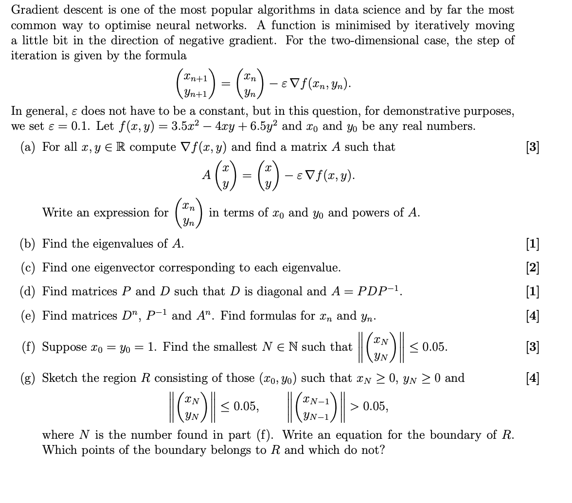 Gradient descent is one of the most popular