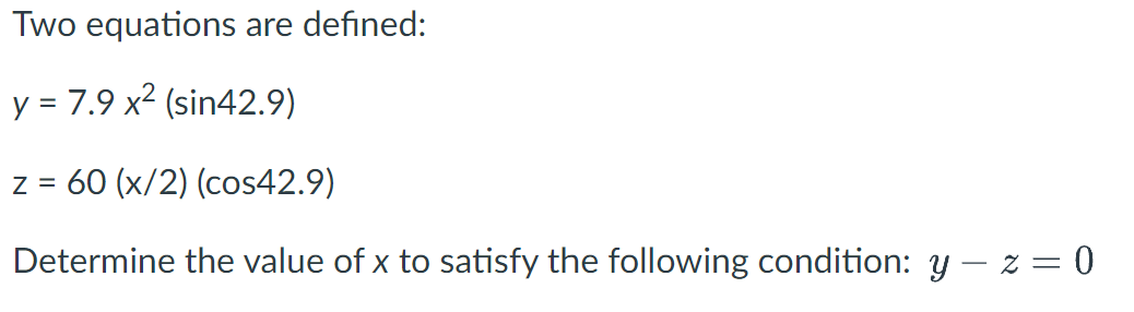 Question 1 If angle theta = 61.2 and side A =