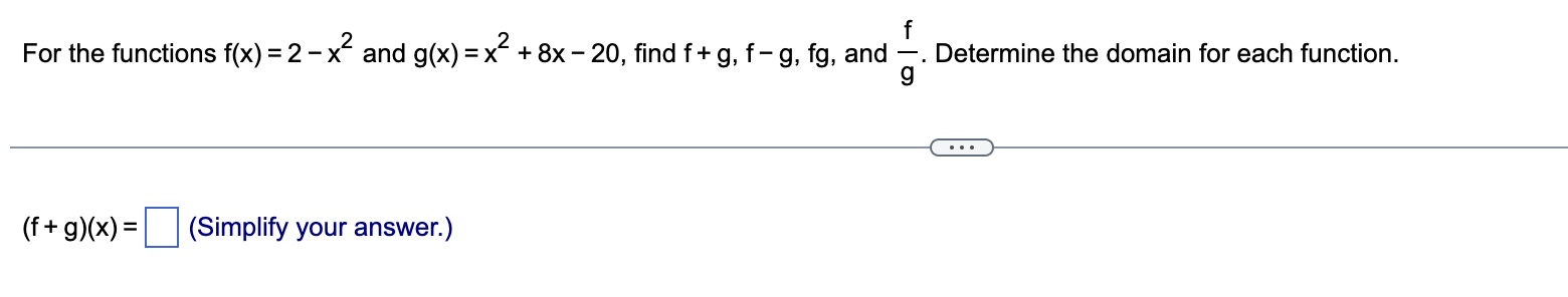 Evaluate the function f(x) = x2 + 5x 4 at the
