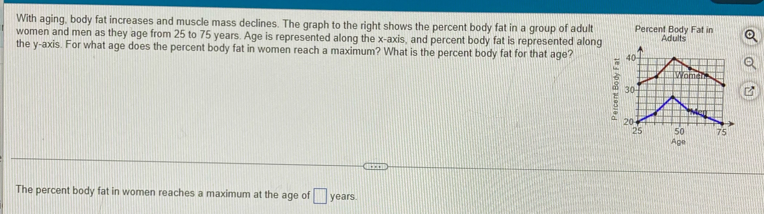 With aging, body fat increases and muscle mass