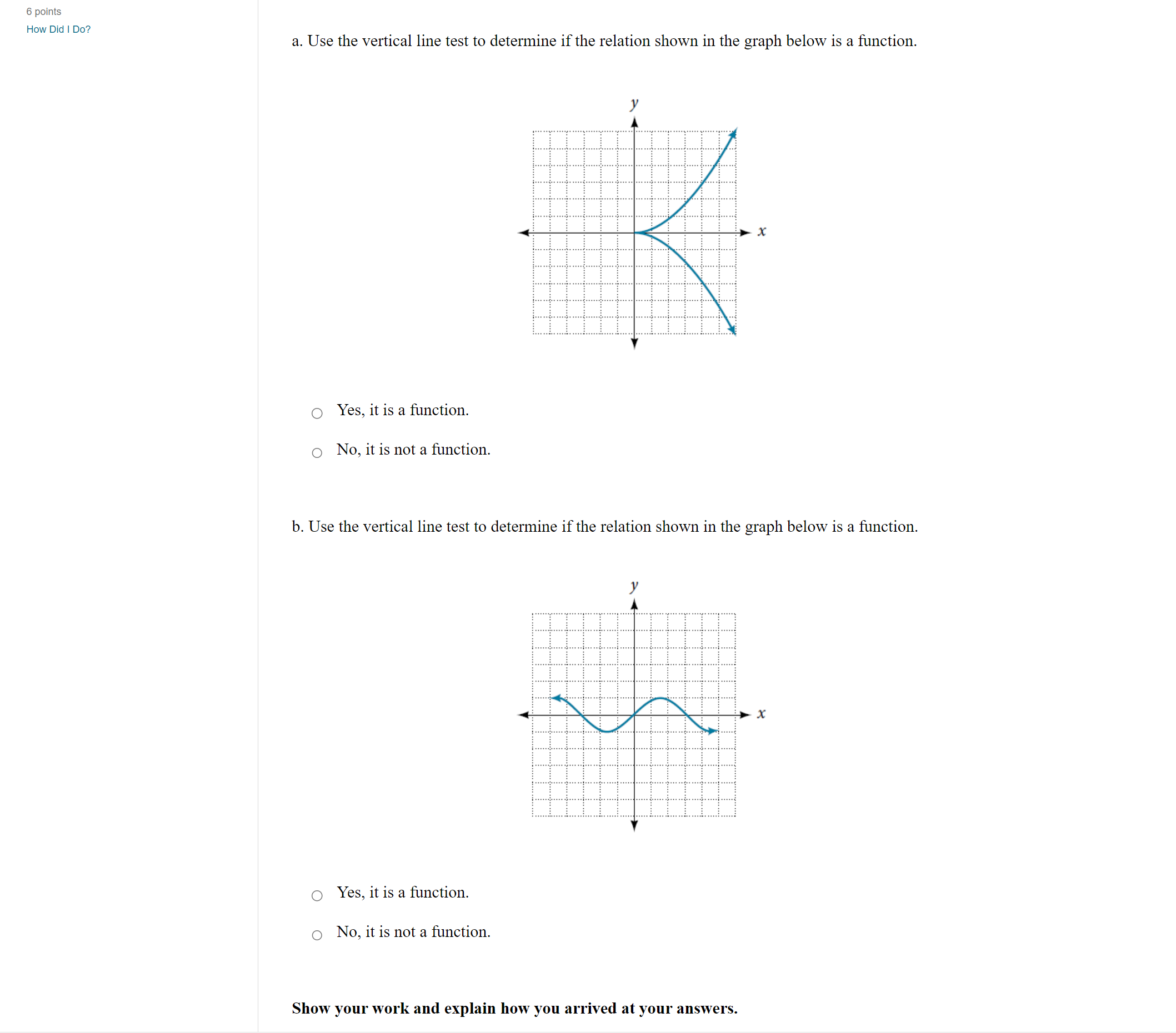 6 pOlNS How Did I Do? 21. Use the vertical line