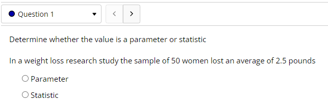. Question 1 > Determine whether the value is a